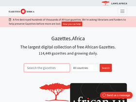 'gazettes.africa' screenshot