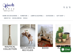 heartsattic.com homepage screenshot