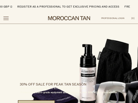 moroccantan.co.uk homepage screenshot