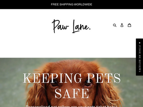 pawlane.com.au homepage screenshot
