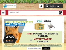 'poulailler-direct.fr' screenshot
