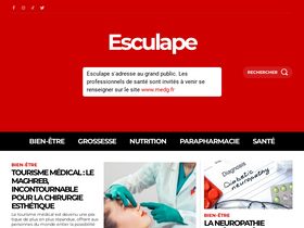 'esculape.com' screenshot