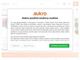 'aukro.cz' screenshot