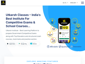 'utkarsh.com' screenshot