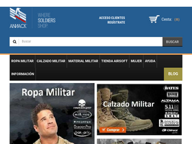 'ropa-militar.com' screenshot