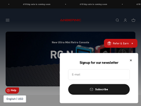 'anbernic.com' screenshot