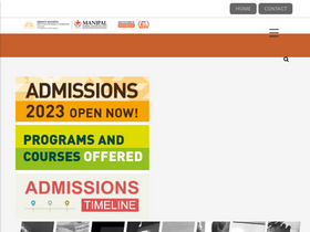 'srishtimanipalinstitute.in' screenshot