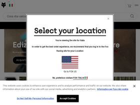 'foxracing.it' screenshot