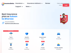 'insurancedekho.com' screenshot