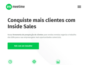 'meetime.com.br' screenshot