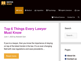 'notesread.com' screenshot