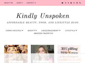 'kindlyunspoken.com' screenshot