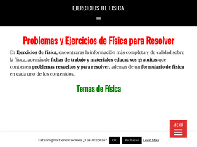 'ejerciciosdefisica.com' screenshot