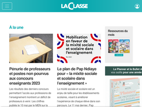 'laclasse.fr' screenshot