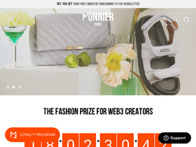 'monnierparis.com' screenshot