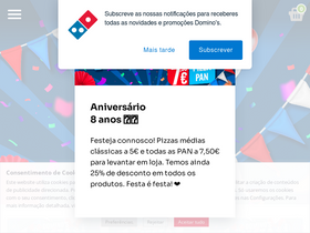 'dominospizza.pt' screenshot
