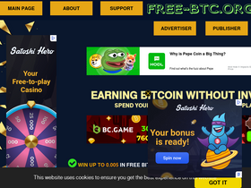 'free-btc.org' screenshot