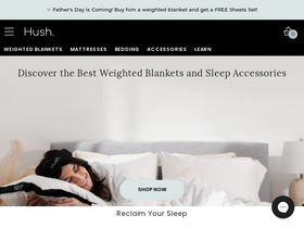 'hushblankets.com' screenshot