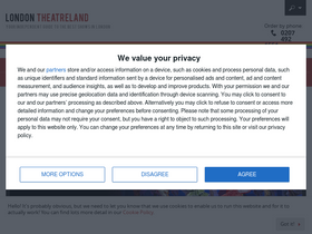 'london-theatreland.co.uk' screenshot