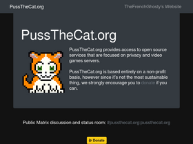 'pussthecat.org' screenshot