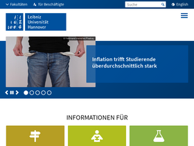 'uni-hannover.de' screenshot
