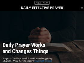 'dailyeffectiveprayer.org' screenshot
