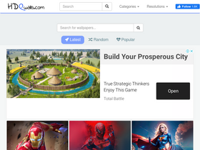 'hdqwalls.com' screenshot