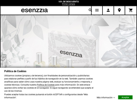 'esenzzia.com' screenshot