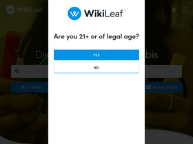'wikileaf.com' screenshot