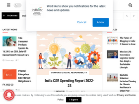 'indiacsr.in' screenshot