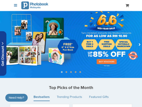 'photobook.com.my' screenshot
