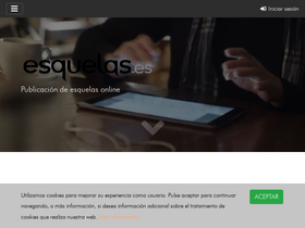 'esquelas.es' screenshot