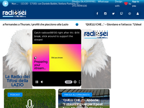 'radiosei.it' screenshot