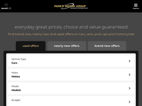 'parks.uk.com' screenshot