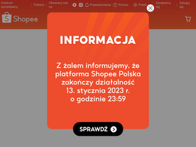 'shopee.pl' screenshot