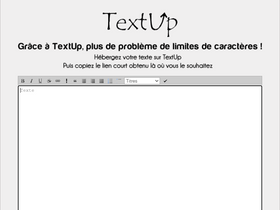 'textup.fr' screenshot