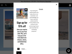 'sorel.com' screenshot