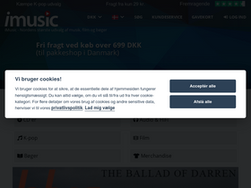 'imusic.dk' screenshot