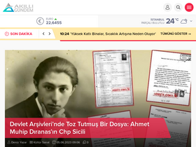 'akilligundem.com' screenshot