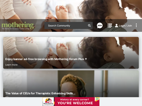 'mothering.com' screenshot