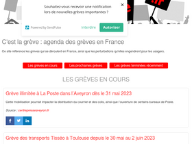 'cestlagreve.fr' screenshot