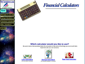 'mycalculators.com' screenshot