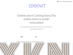 Oxknit homepage screenshot
