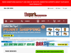 'theparkcatalog.com' screenshot