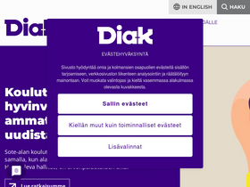 'diak.fi' screenshot