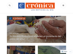 'cronica.com.ec' screenshot