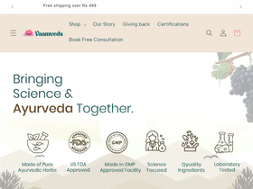 vaamveda.com homepage screenshot