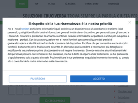 'soluzionicruciverba.it' screenshot