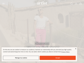 Artist le Studio BF homepage screenshot