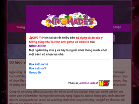 'nrohades.com' screenshot